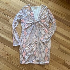 NanaMacs original snake print bodycon